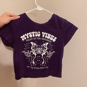 cute purple crop top